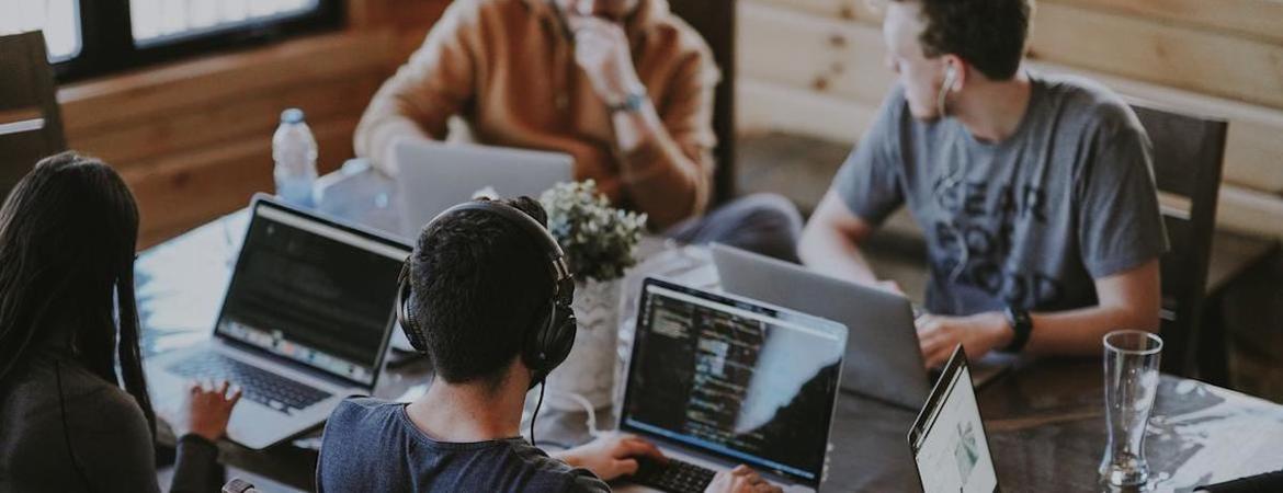People working together in an office