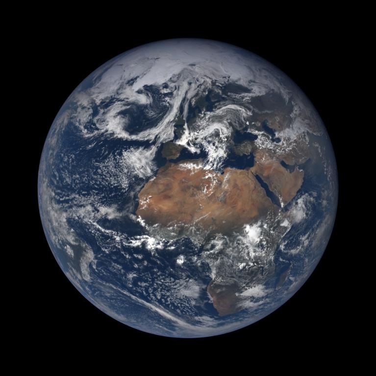 Planet Earth, from space.