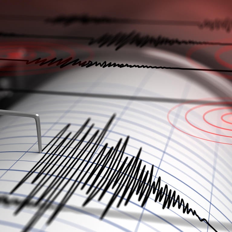 Seismograph recording