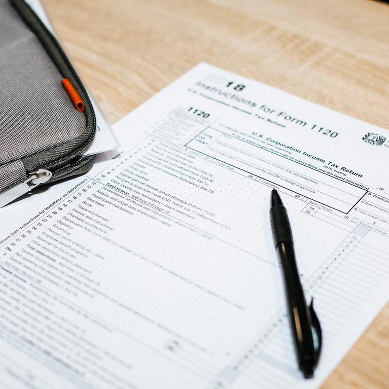 An IRS tax form