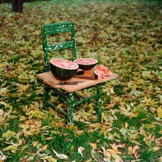 Watermelon and Chair, 1982. Archival pigment ink print.