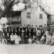 Korean National Association of North America Convention in 1911. Photo courtesy of Edward T. Chang. (UCR)