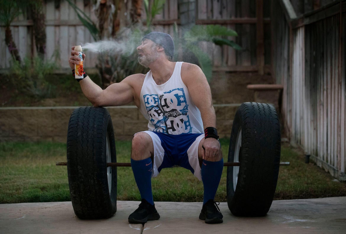 Spray and workout Spray and workout
